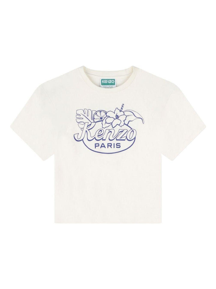 T-shirt avorio bambino K60411 121 KENZO KIDS 