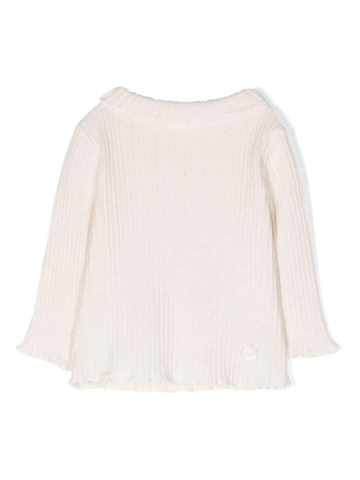 Maglia panna neonata