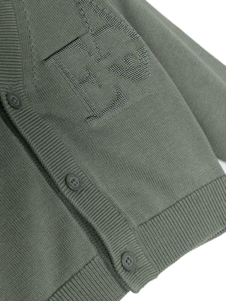 Cardigan verde neonato