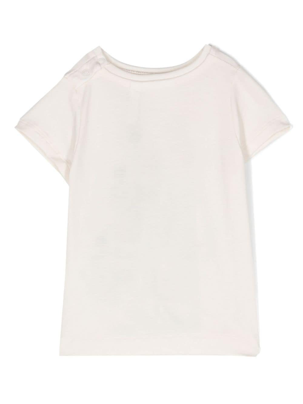 T-shirt neonata bianca