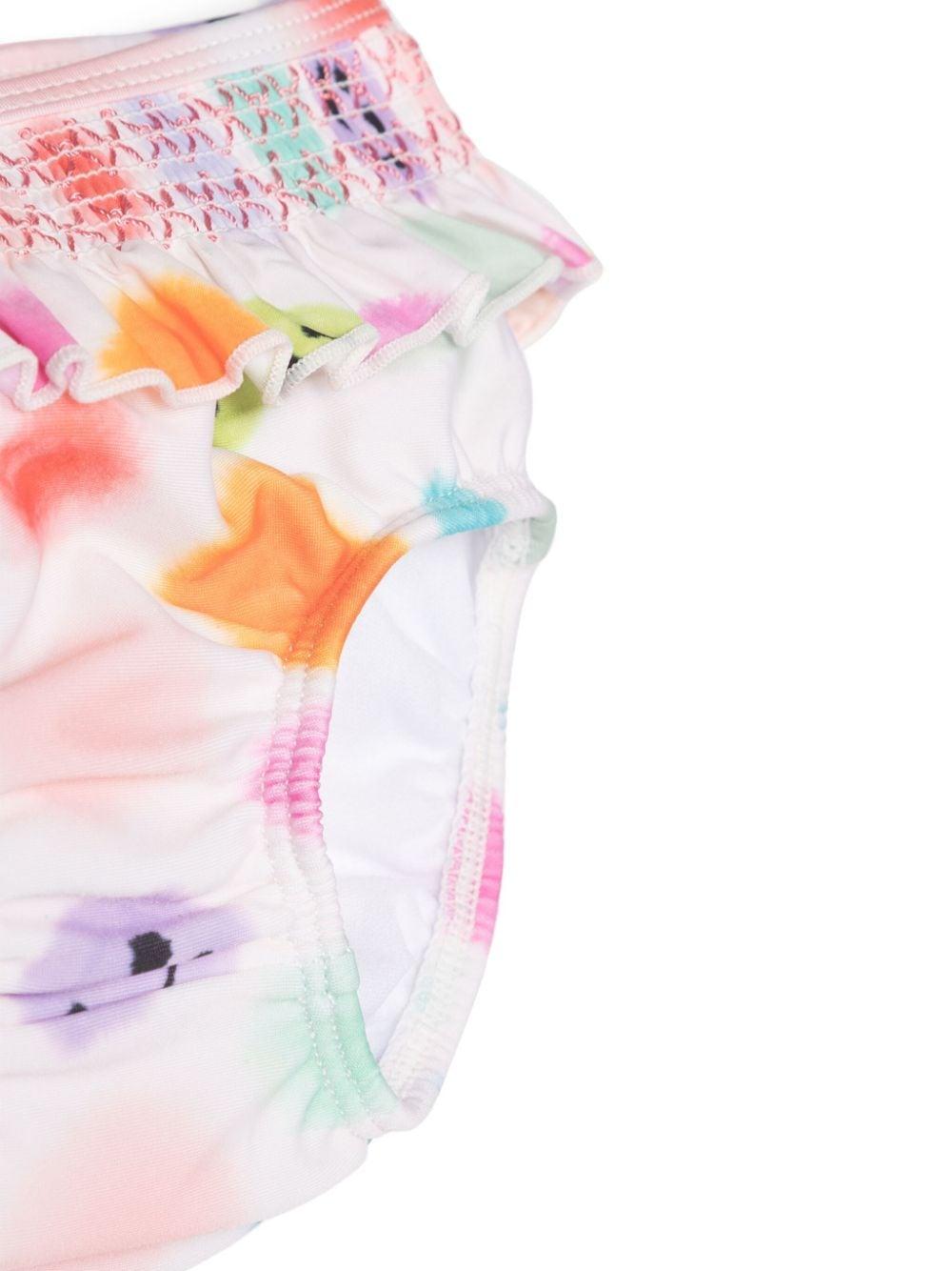 Slip neonata bianca/multicolore