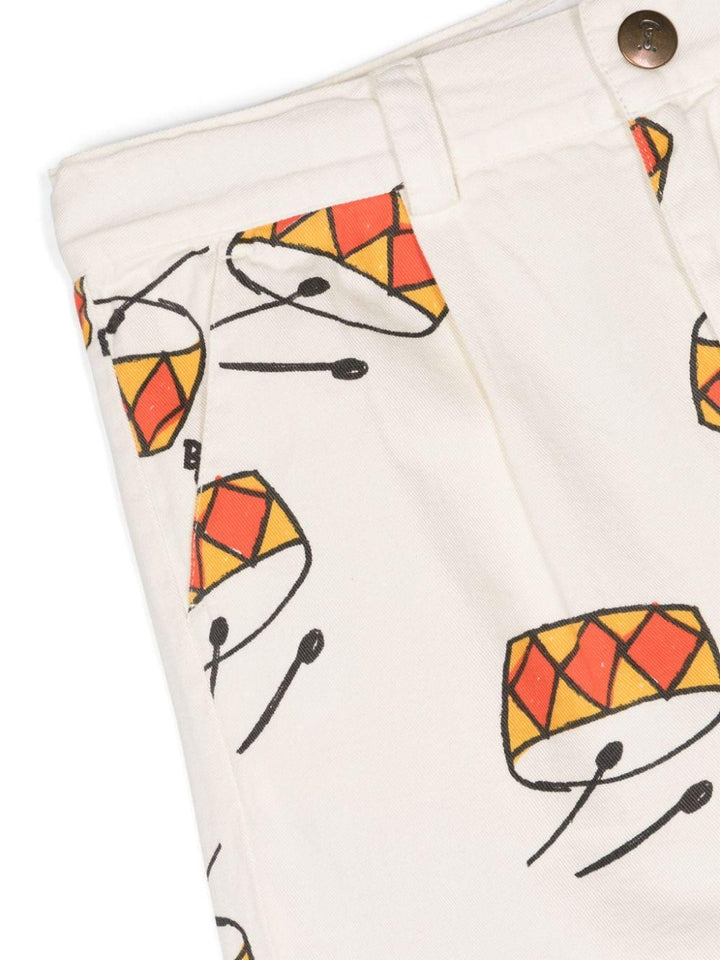 Shorts bianco/multicolore bambino