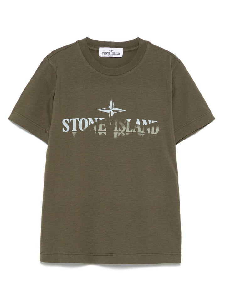 t-shirt verde bambino