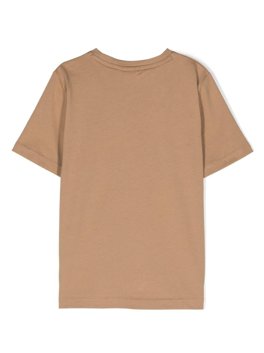 T-shirt bambino marrone orzo