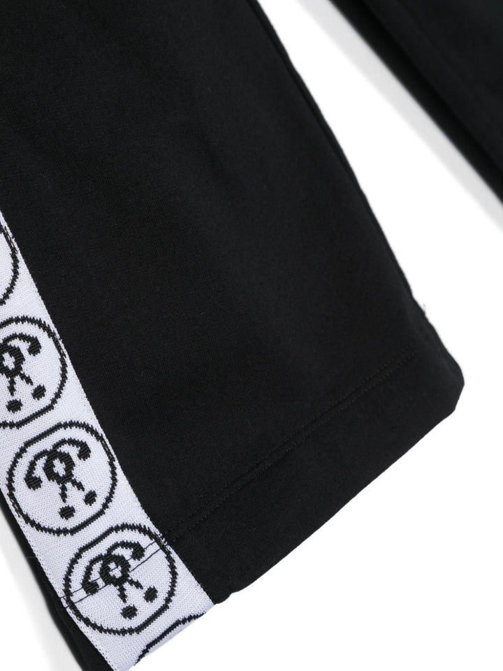 Pantaloni neri e bianchi bambina con stampa