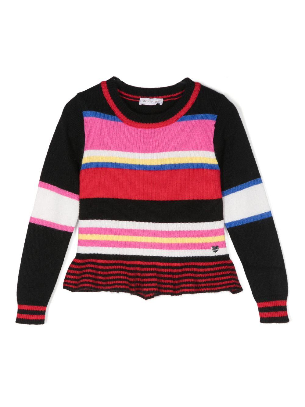 maglia multicolore bambina 19D6224090 0084 Monnalisa kids 