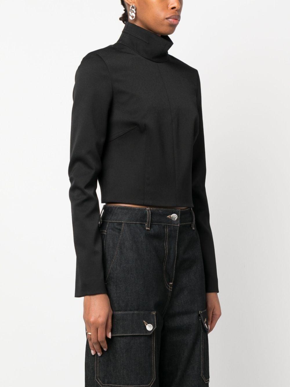 Blusa nera donna S62NH0022S47848 900 MM6 