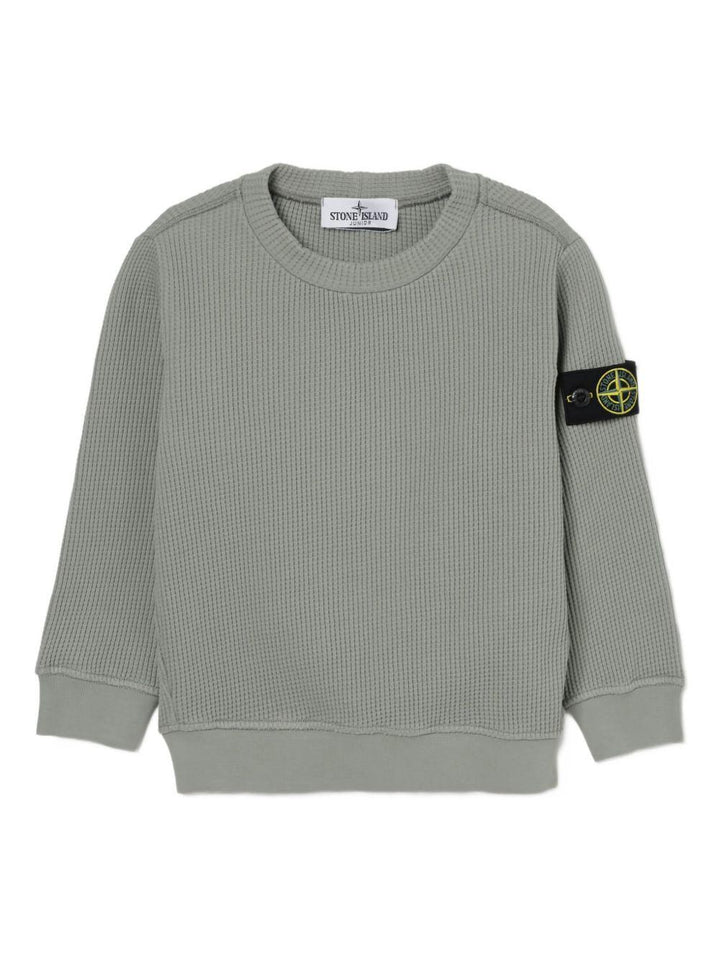 felpa verde bambino