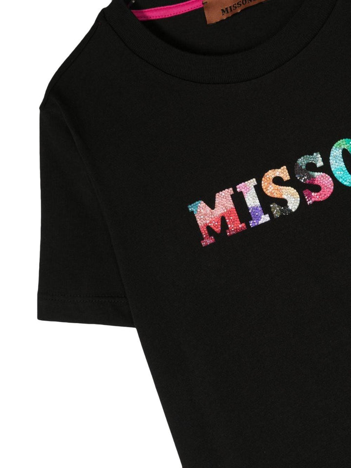 T-shirt nera bambina