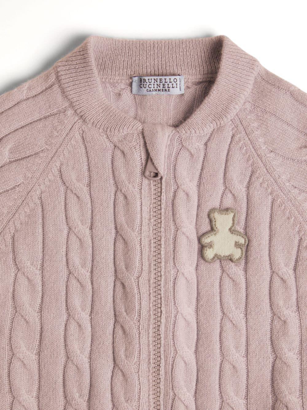 Cardigan rosa neonato