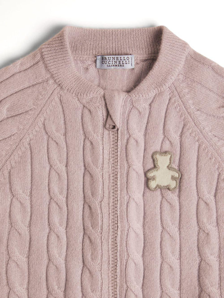 Cardigan rosa neonato