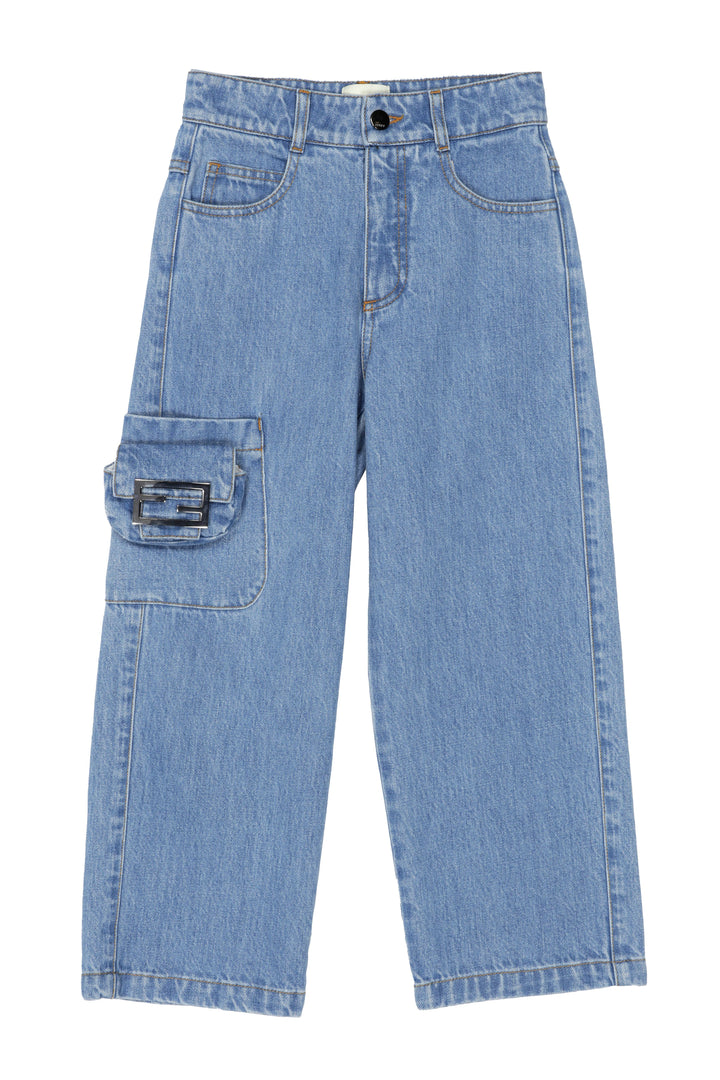 Pantalone denim bambina