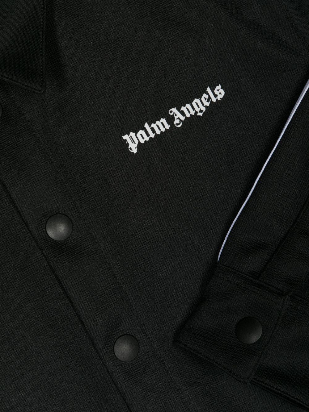 Camicia nera e bianca bambino con logo PBGA009F23FAB002 1001 PALM ANGELS KIDS 