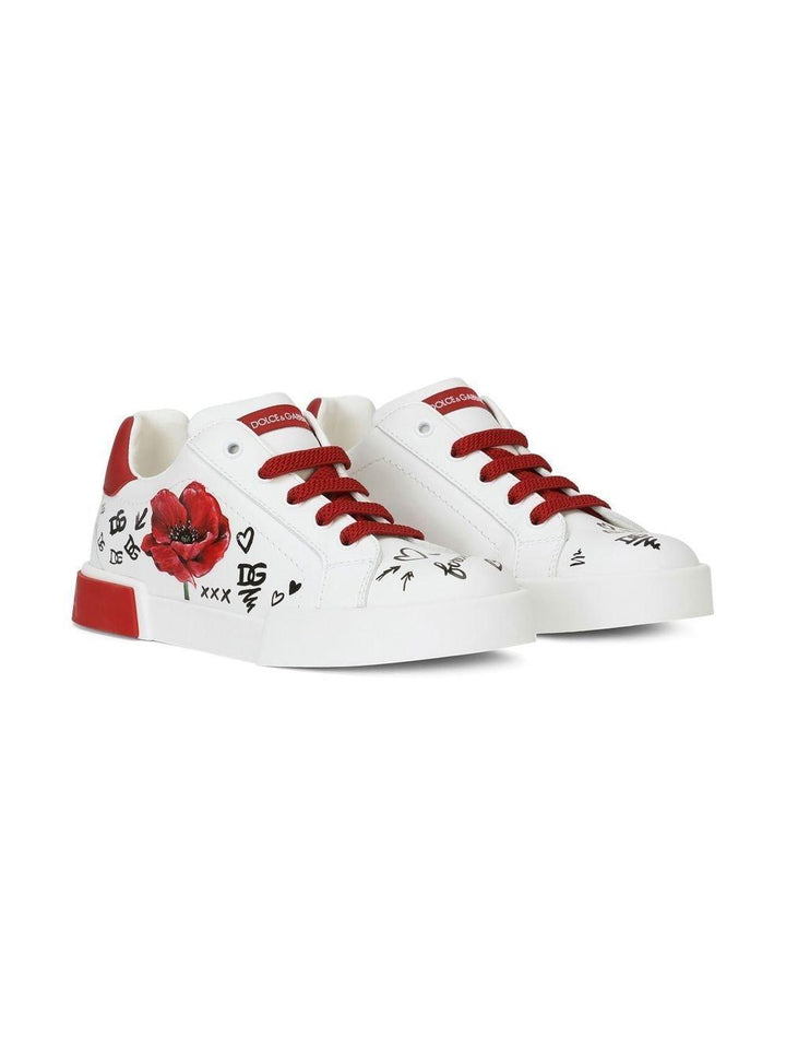 Sneakers bianche bambina