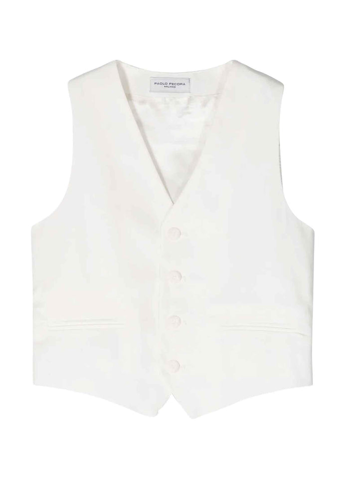 Gilet bianco bambino