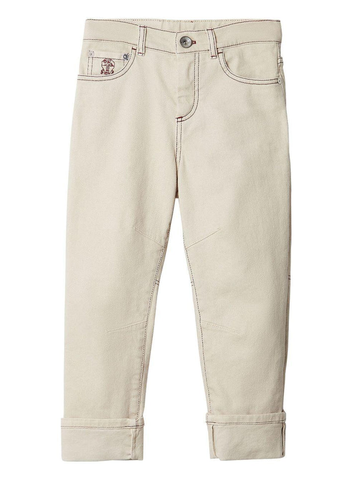 Jeans beige bambino