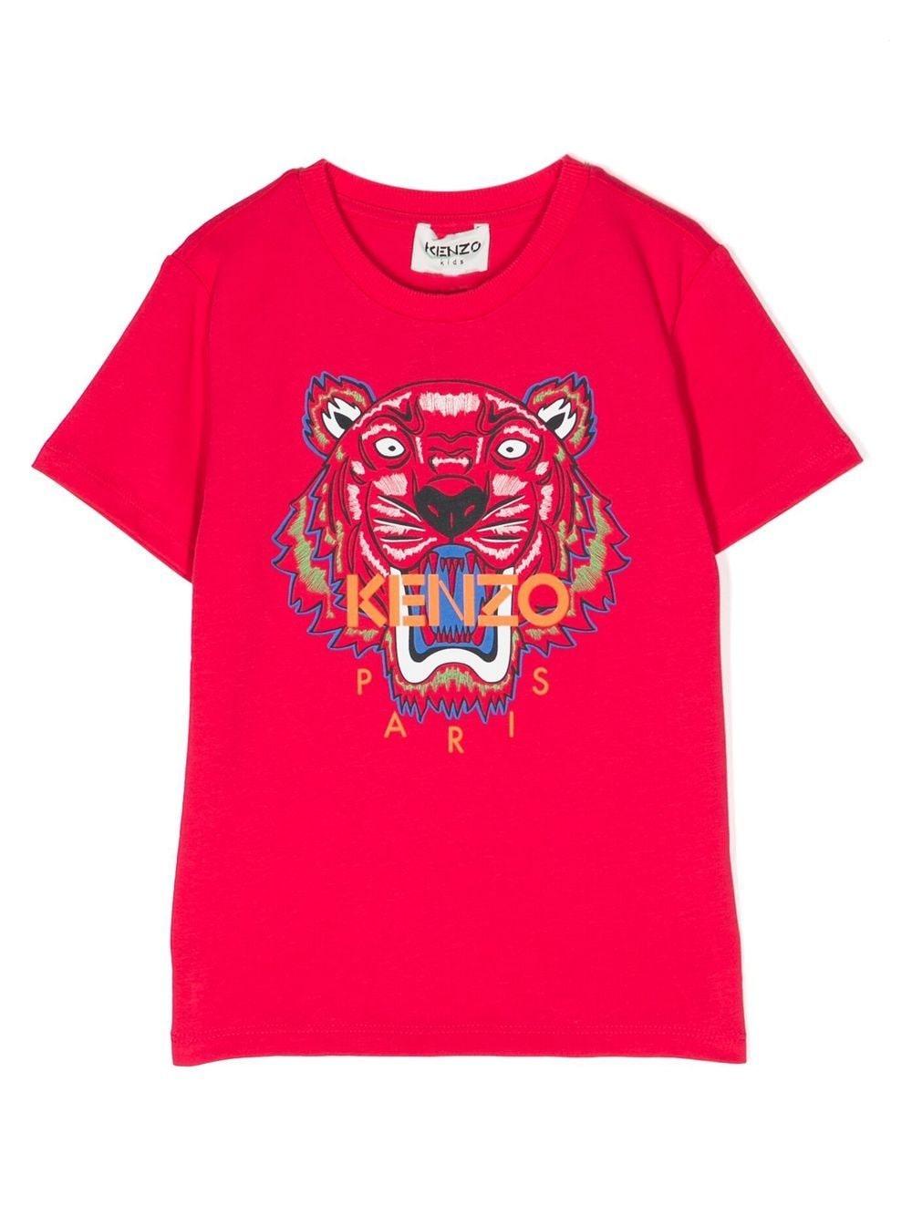 T-shirt fucsia bambina K15655 491 KENZO KIDS 