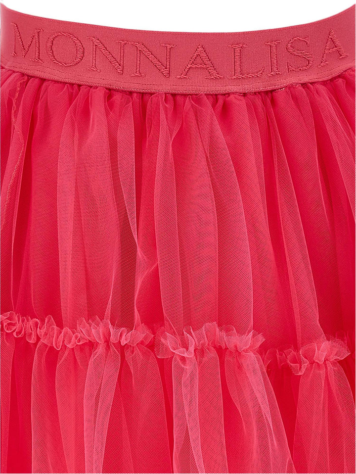 Gonna fucsia  bambina in tulle 17BGONT9945 0097 Monnalisa kids 