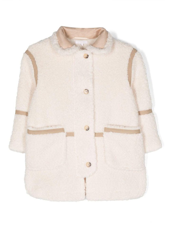 Cappotto beige bambina