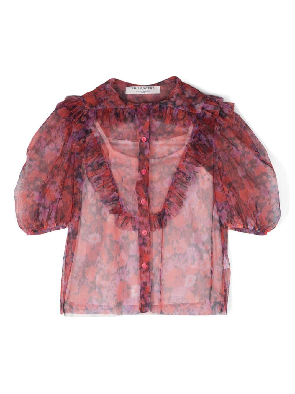 Camicia rosa bambina
