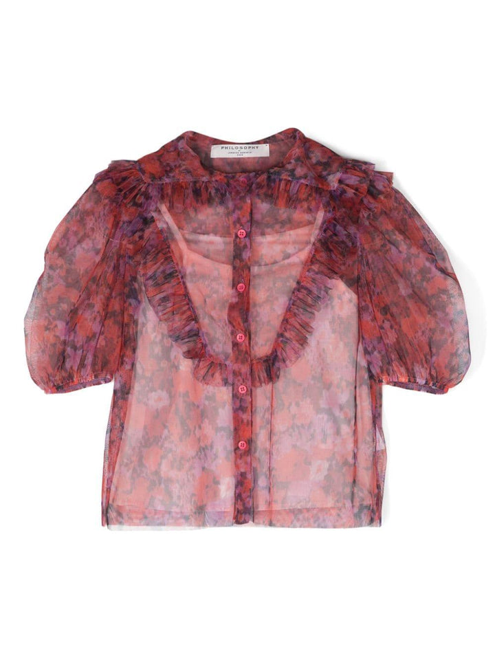 Camicia rosa bambina