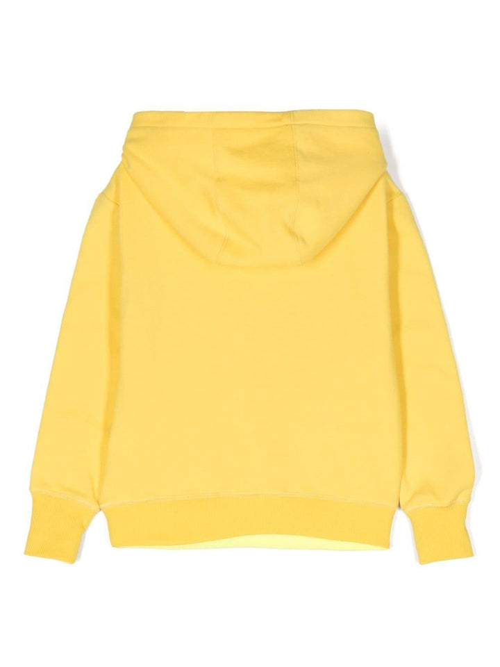 Felpa gialla bambino con stampa multicolor e cappuccio W25621 526 Marc Jacobs Kids 