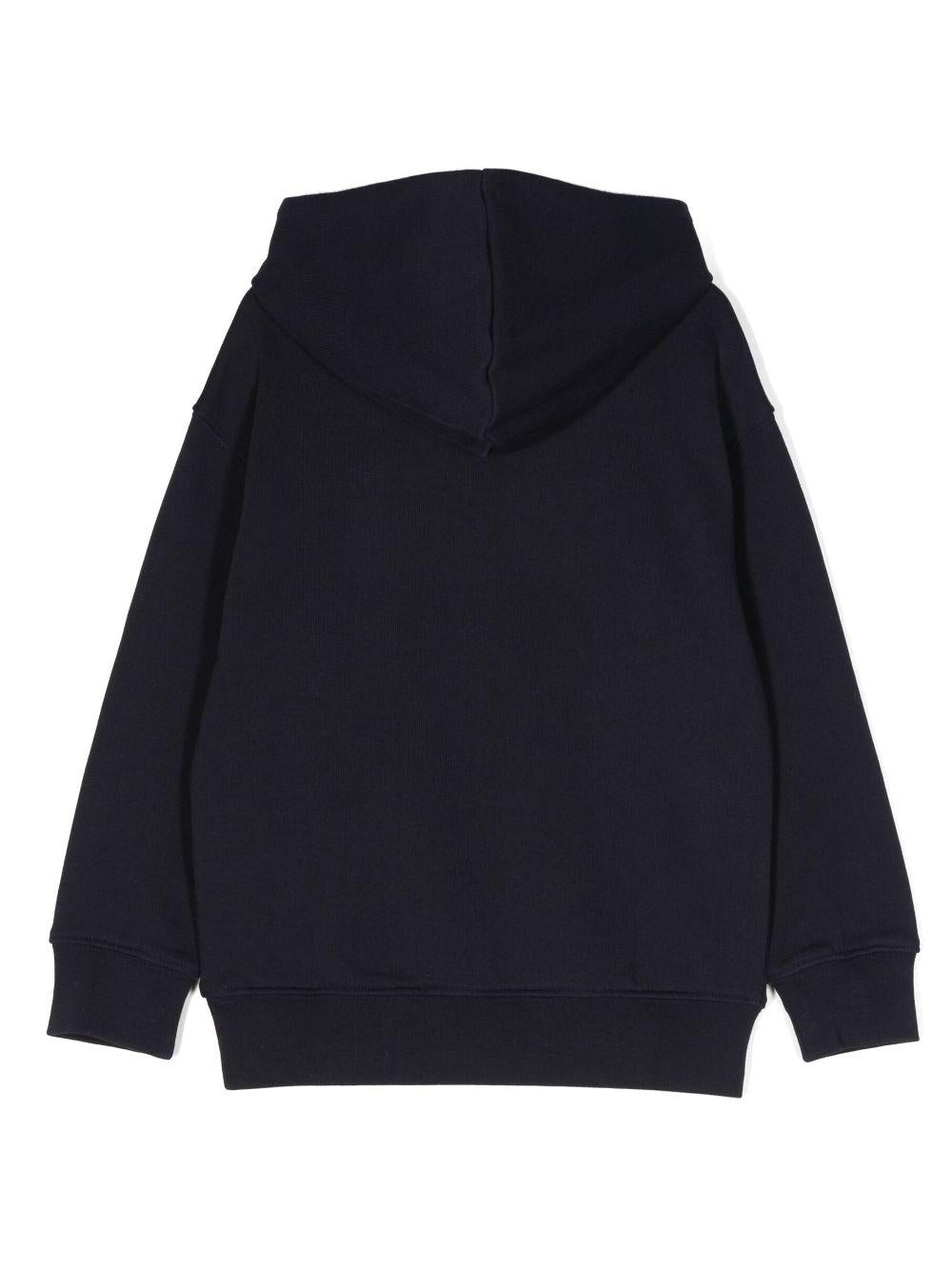 Felpa blu navy unisex con logo