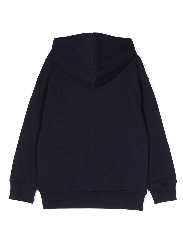 Felpa blu navy unisex con logo