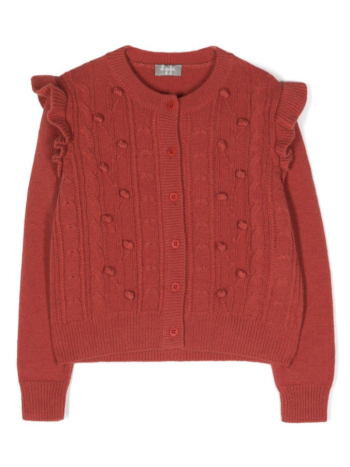 Cardigan marrone bambina