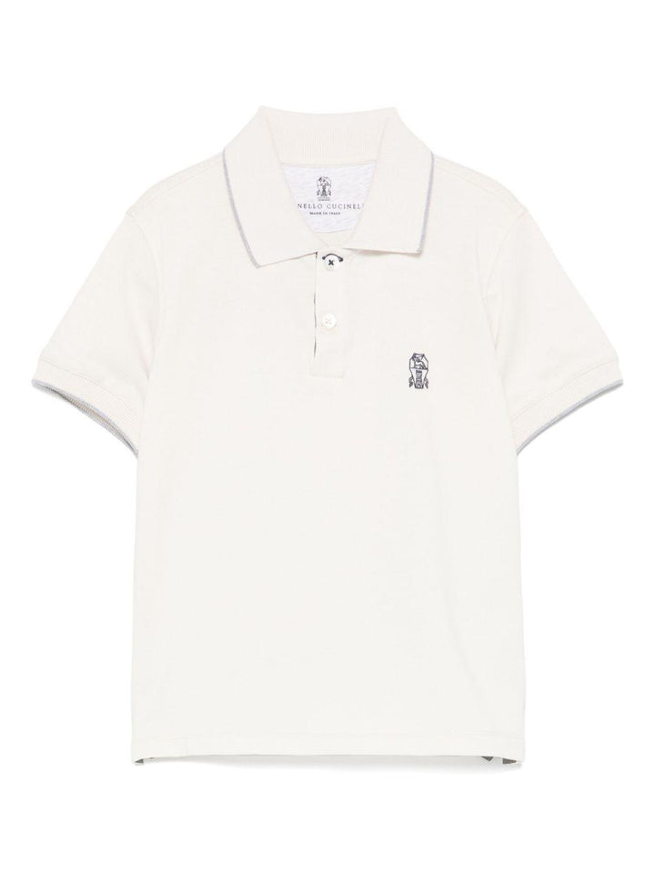 polo bianca bambino