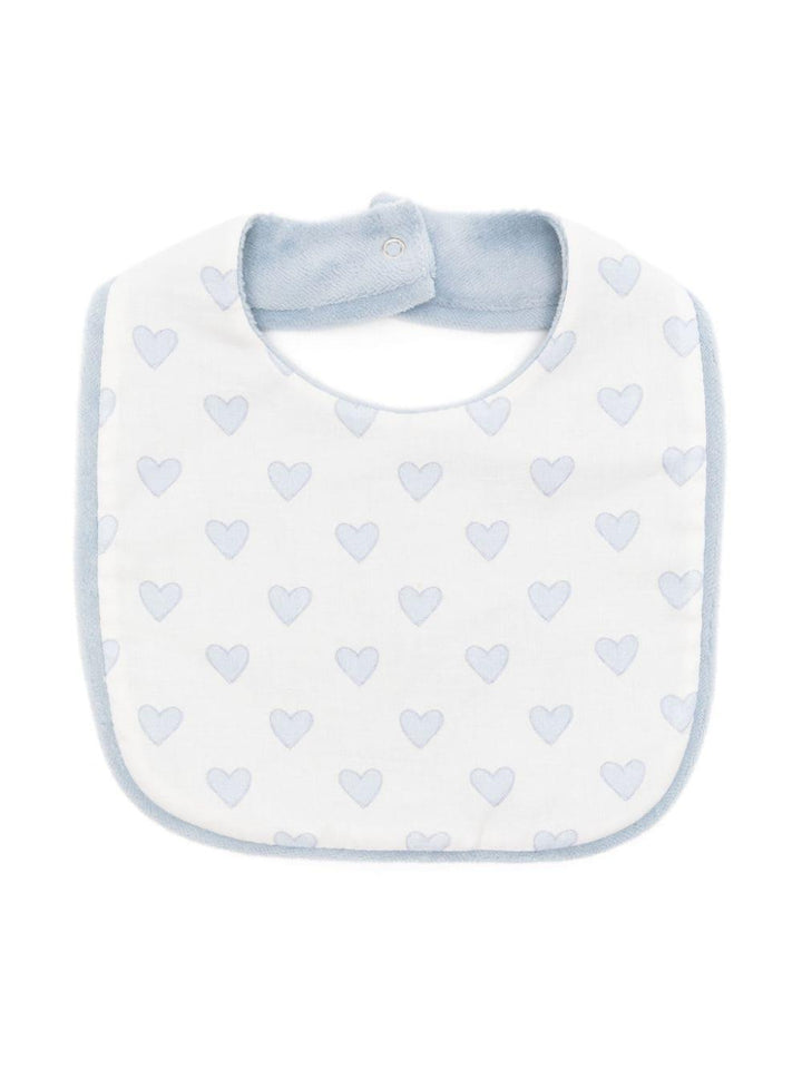 Bavetta bianco/azzurra neonato unisex