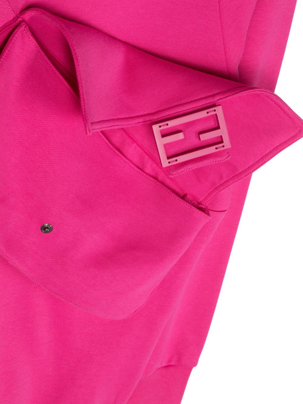 Felpa in cotone fucsia bambina