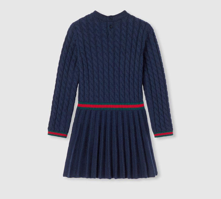 abito blu bambina 828450XKEZ4 4180 GUCCI KIDS 