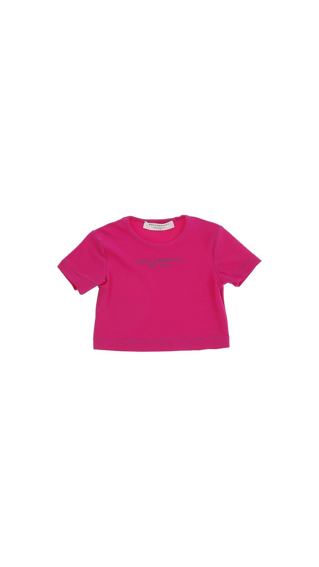 T-shirt fucsia bambina