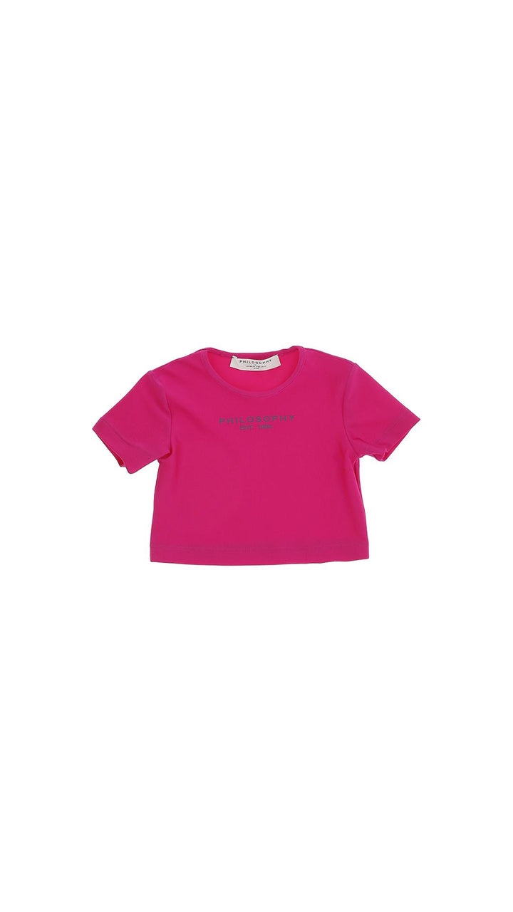 T-shirt fucsia bambina