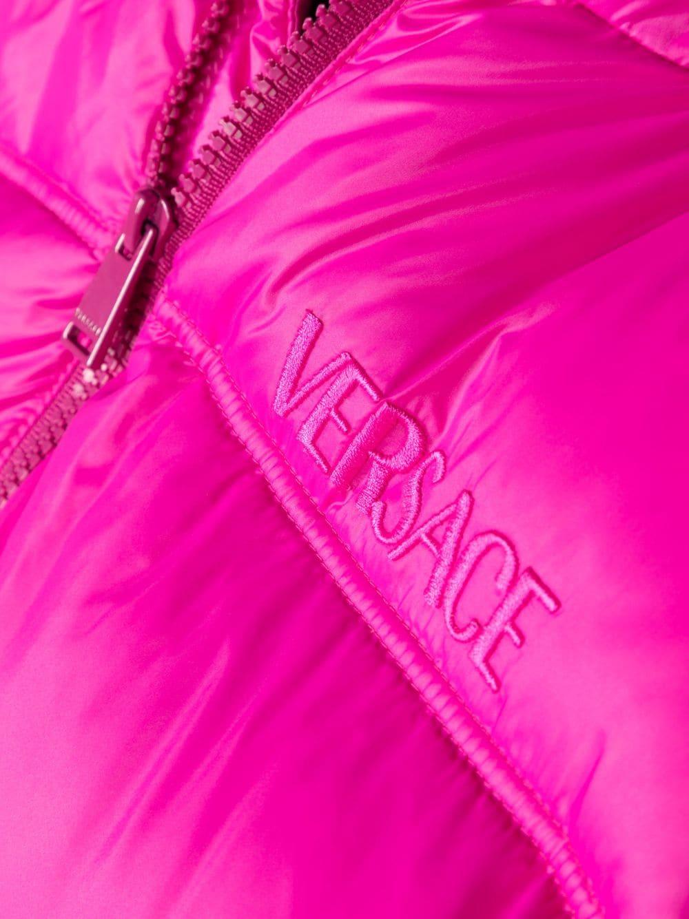 Piumino fucsia bambina 10113661A07199 2P470 VERSACE 