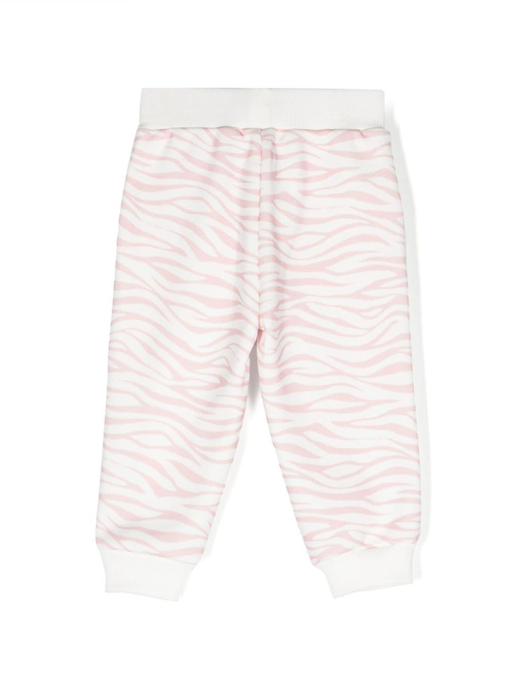 Pantaloni neonata con stampa e applicazione