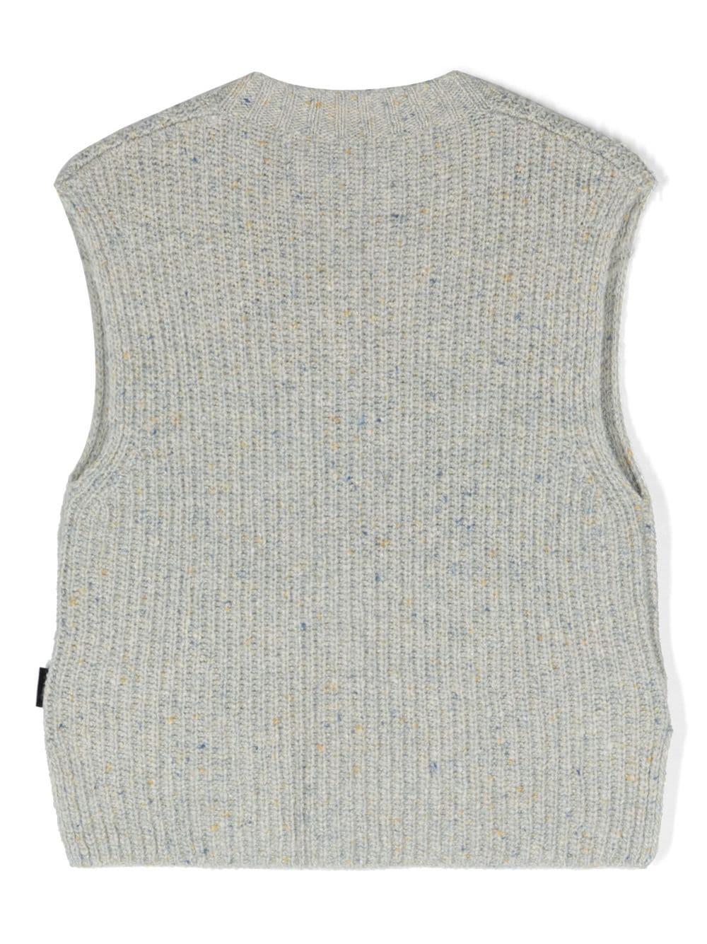 Gilet grigio bambina