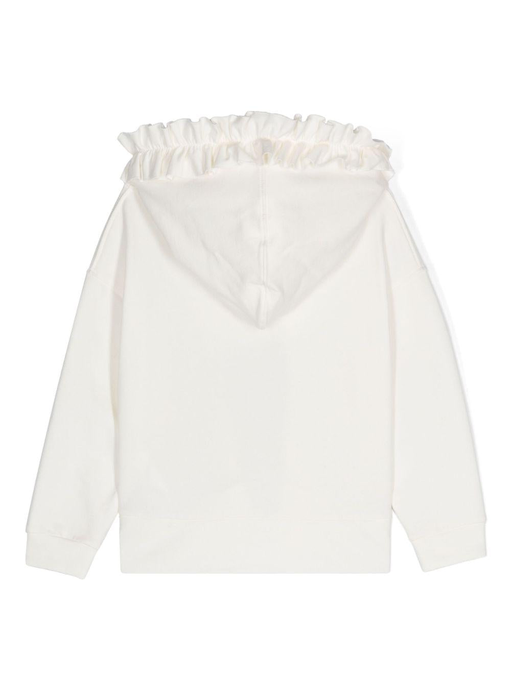 felpa bianca bambina 19D6194001 0001 Monnalisa kids 