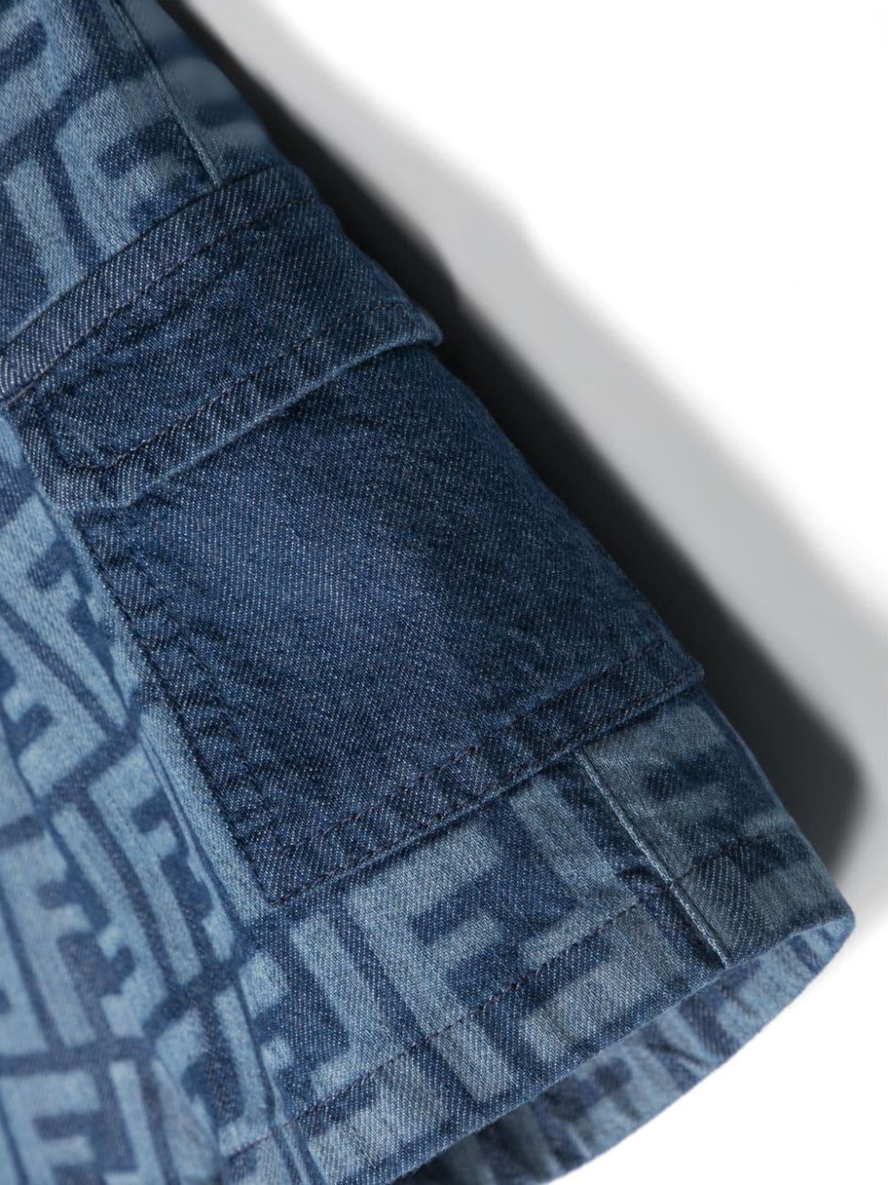 Shorts blu denim neonato