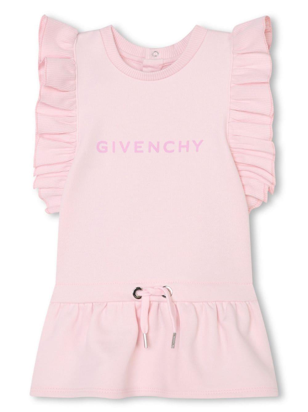 Abito neonata rosa chiaro H30190 44Z Givenchy Kids 