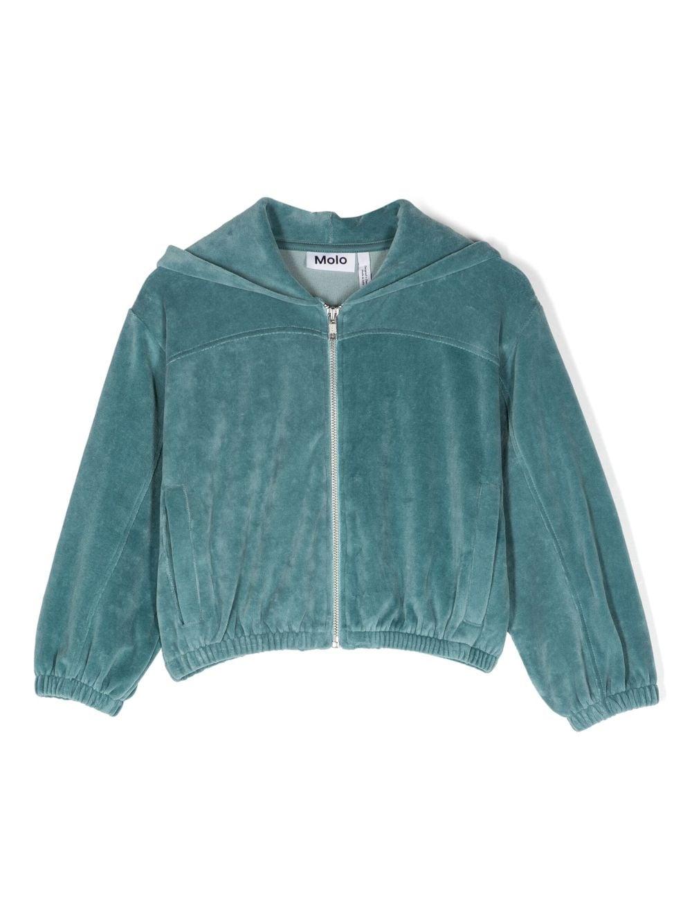 Felpa azzurra bambina