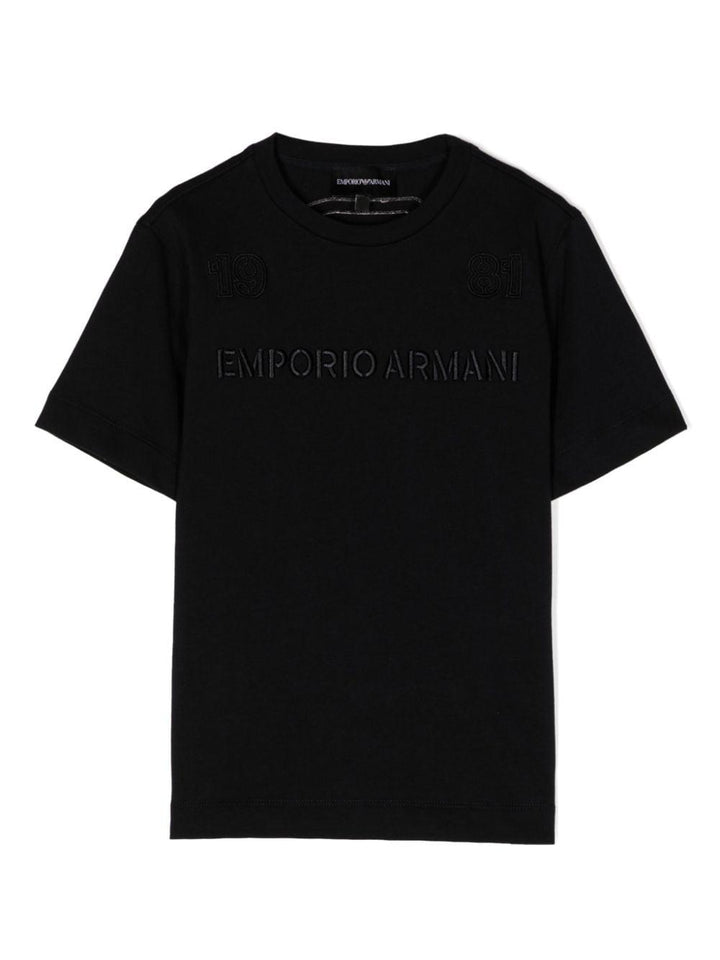 T-shirt nera bambino