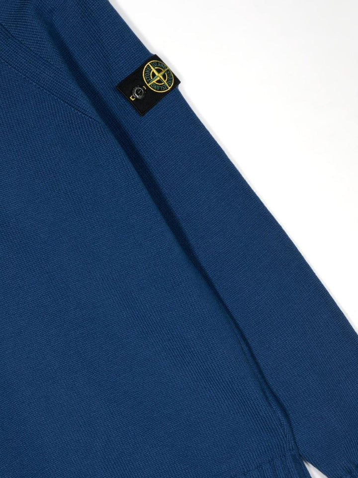 Maglione blu bambino 7916504A2 V0022 STONE ISLAND JUNIOR 