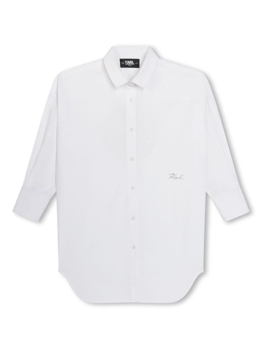 abito bianco bambina Z30080 10P Karl lagerfeld kids 