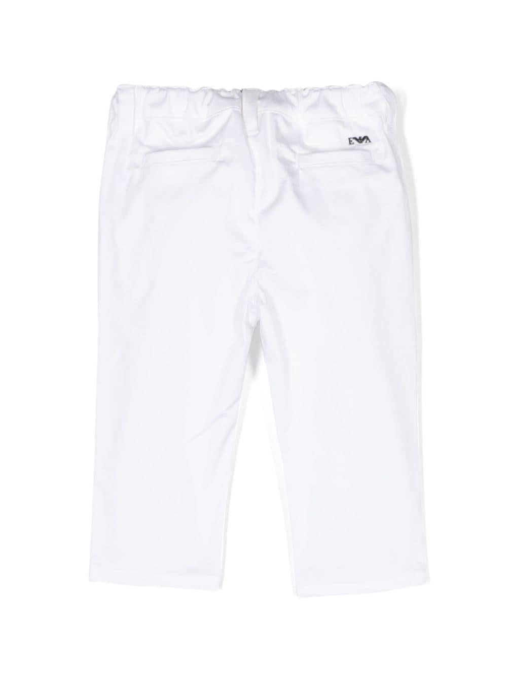 Pantaloni bianchi neonato