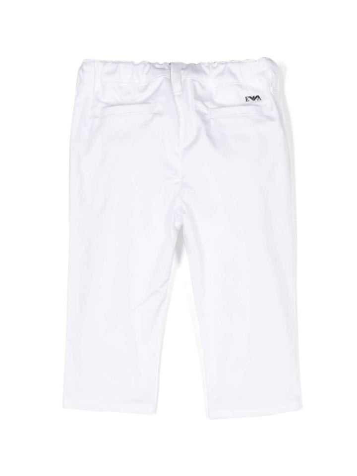 Pantaloni bianchi neonato