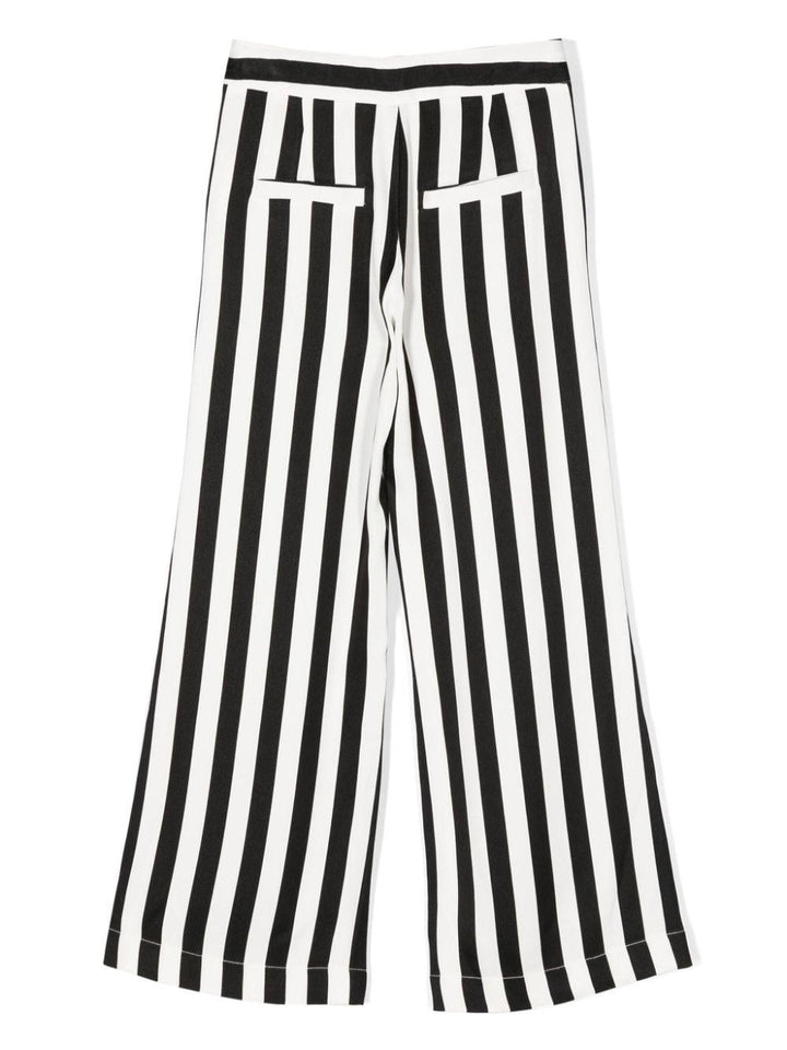 Pantaloni bambina neri/bianchi