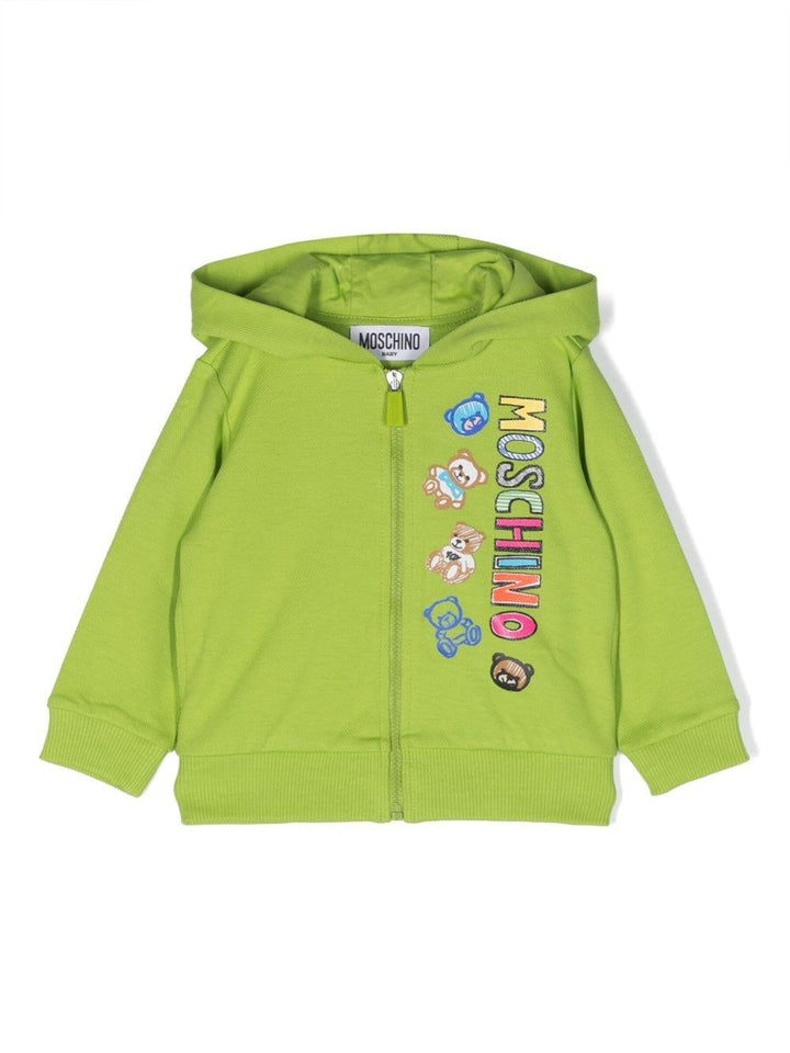Felpa verde neonato unisex
