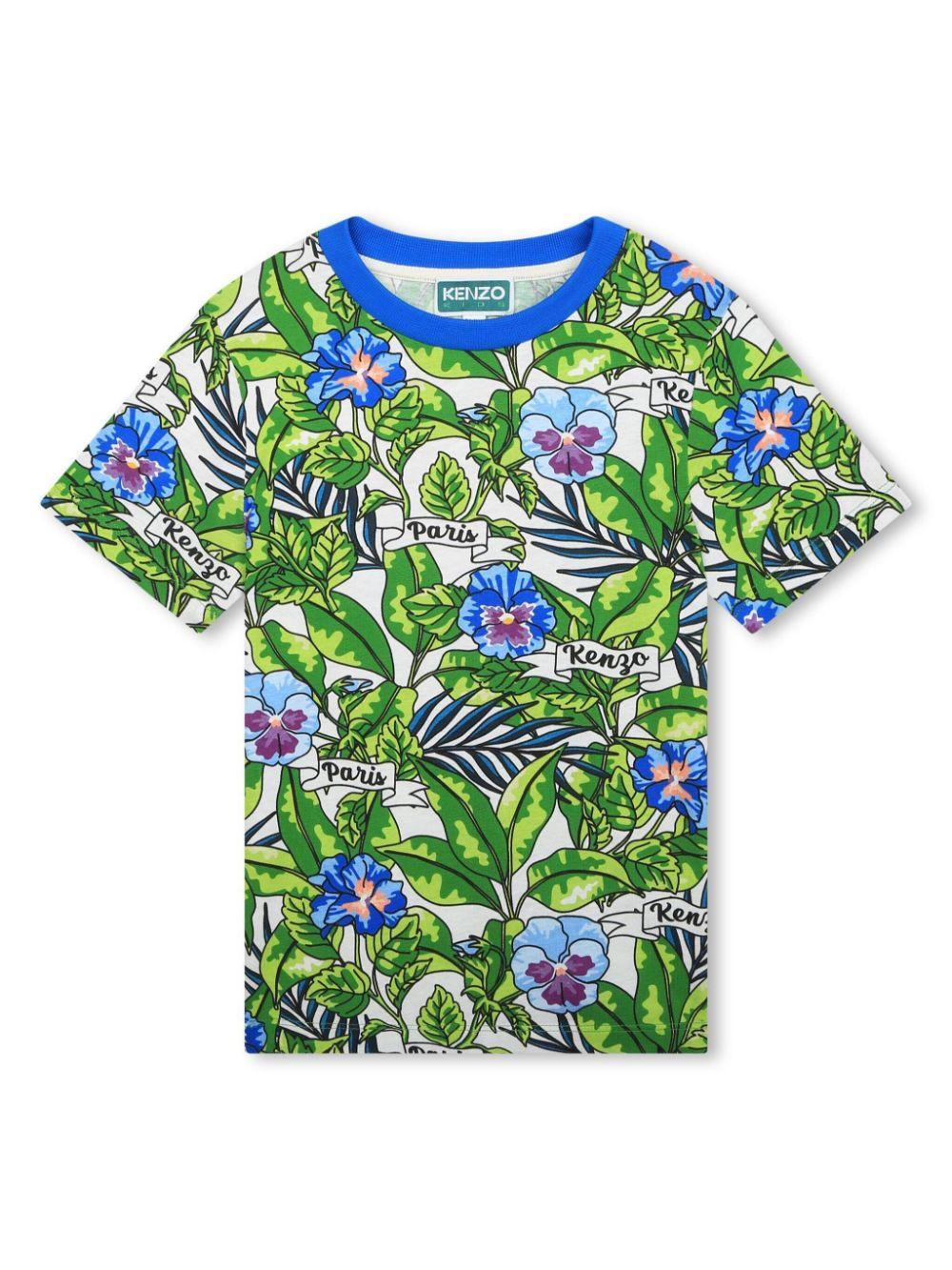 t-shirt fantasia bambino K60354 66F KENZO KIDS 